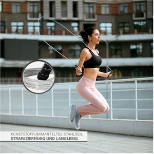 Produktbild für Springseil Sport-Tec Skip Rope, Stahlseil