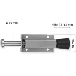 Produktbild für Türfeststeller SO-TECH Flipper 108425, aus Edelstahl