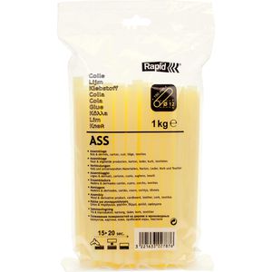 Produktbild für Heißklebesticks Rapid Textil ASS, gelb