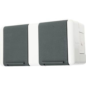 Produktbild für Steckdose Jung 8220-1 W, WG 800, IP44, Aufputz