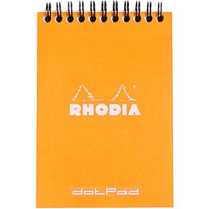 Produktbild für Notizblock Rhodia 13503C, dotpad, orange, A6