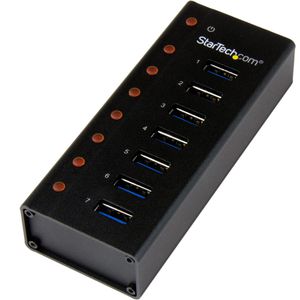 Produktbild für USB-Hub StarTech ST7300U3M, schwarz, mit Metallgehäuse
