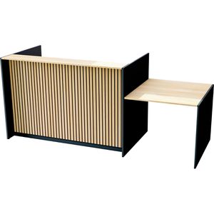 Empfangstheke Kerkmann Marino, gerade, eiche / anthrazit