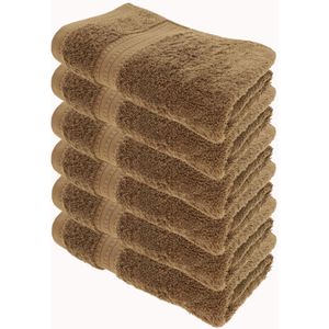Handtuch Julie-Julsen Bio, walnuss, 50 x 100 cm