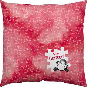 Produktbild für Sofakissen Sheepworld Du und ich, 45323, rosa