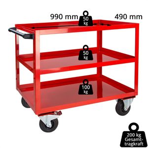Produktbild für Tischwagen ADB 21045, aus Metall
