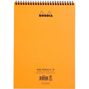 Produktbild für Notizblock Rhodia 18501C, orange, A4