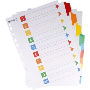 Produktbild für Register Westcott Mylar, A4, blanko