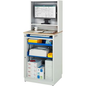 Produktbild für Computerschrank Rau adlatus Modell 2015, lichtgrau