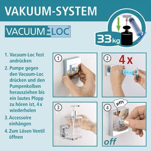 Produktbild für Duschablage Wenko Vacuum-Loc Maxiablage Quadro