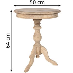 Produktbild für Beistelltisch CLP Wiva 321848, natur, aus Holz