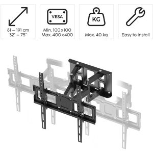 Produktbild für TV-Wandhalterung Hama 220897, bis 40 kg