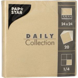 Servietten Papstar 89597, Daily Collection, sand