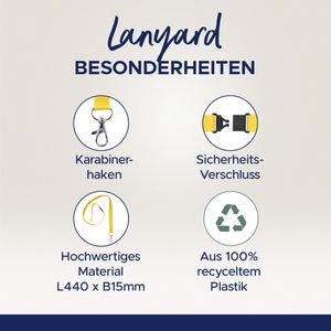 Produktbild für Schlüsselband Zweckform 4842Y, gelb
