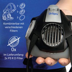 Produktbild für Atemschutzmaske Dräger Halbmaske 3300 Handwerker