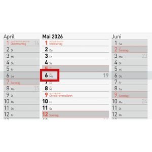 Produktbild für 3-Monatskalender Brunnen 1070280006, mit Ferienübersicht