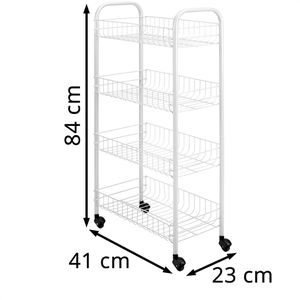 Produktbild für Nischenregal Metaltex Pisa, 340634014, mit Rollen