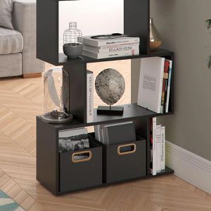 Produktbild für Bücherregal Vicco Levio, schwarz