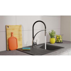 Produktbild für Küchenarmatur EISL CARNEO, chrom / schwarz