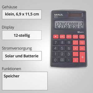 Produktbild für Taschenrechner Maul M 12