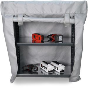Produktbild für Akku-Lagerschrank VLITEX Akku-Safe Regal M, mit 2 Fachböden