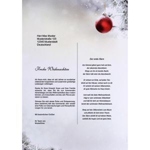 Produktbild für Weihnachtsbriefpapier Böttcher-AG Stille Nacht