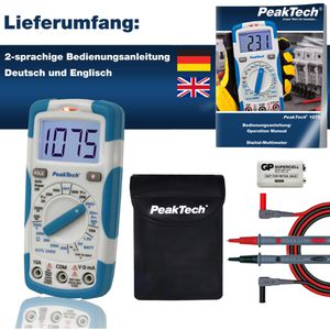 Produktbild für Multimeter PeakTech P 1075, digital, RMS