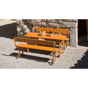 Produktbild für Bierzeltgarnitur RUKU1952 205490, braun