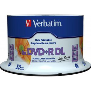 Produktbild für DVD-Rohlinge Verbatim 97693, bedruckbar, DVD+R
