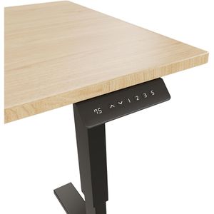 Produktbild für Schreibtisch Bisley E-StarterTech, eiche / schwarz