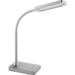 Schreibtischlampe Alco 907, silber, LED, dimmbar