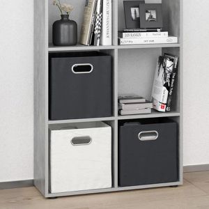 Produktbild für Bücherregal Vicco Scutum, beton grau