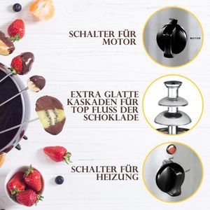 Produktbild für Schokobrunnen Clatronic SKB 3248, inox, 170 Watt