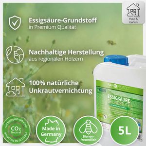 Produktbild für Grundstoff Nanoprotect Unkraut-Stopp Essig, anwendungsfertig