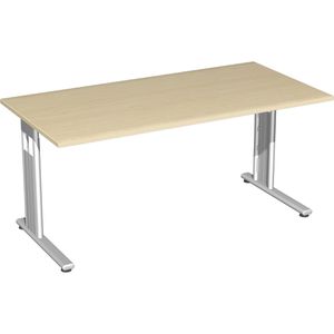 Schreibtisch Geramöbel Flex S-618103-AS, ahorn / silber