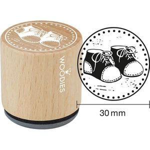 Produktbild für Motivstempel Colop Woodies Babyschuhe, aus Holz