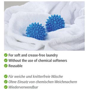 Produktbild für Trocknerbälle Wenko aus Kunststoff, blau
