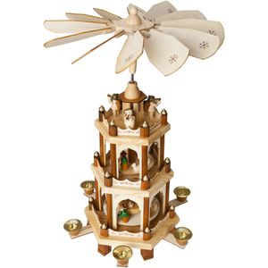 Produktbild für Weihnachtspyramide BRUBAKER klassisch