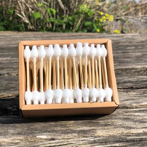 Produktbild für Wattestäbchen pandoo Bio-Bambus für Babys, 7,5cm