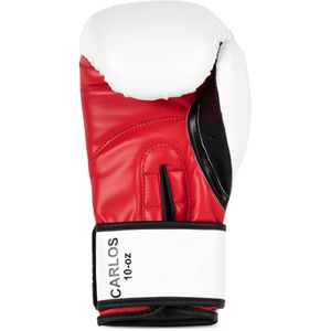 Produktbild für Boxhandschuhe BENLEE Carlos, weiß/rot/schwarz, für Erwachsene