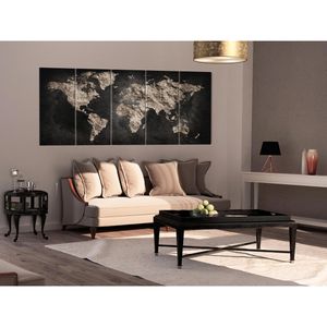 Produktbild für Wandbild Artgeist Weltkarte Stein
