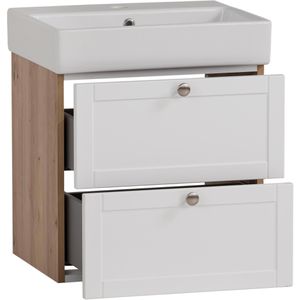 Produktbild für Waschtisch Schildmeyer Jesper, weiß / eiche