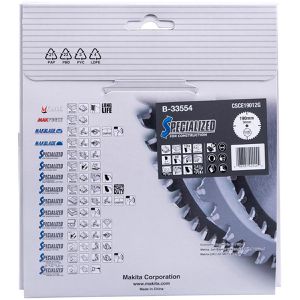 Produktbild für Kreissägeblatt Makita B-33554, Specialized