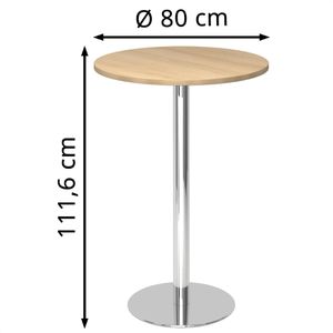 Produktbild für Stehtisch Hammerbacher STH08, eiche