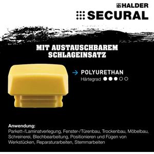 Produktbild für Schonhammer HALDER SECURAL, 3380.040, Kopf 30x40mm