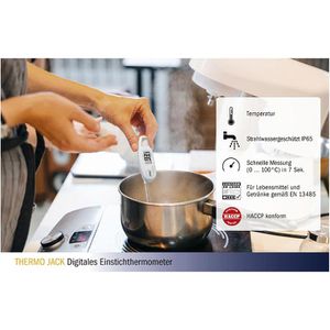 Produktbild für Einstichthermometer TFA 30.1047.02, Thermo Jack weiß digital