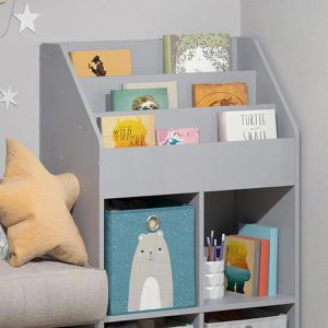 Produktbild für Bücherregal Vicco Luigi, grau