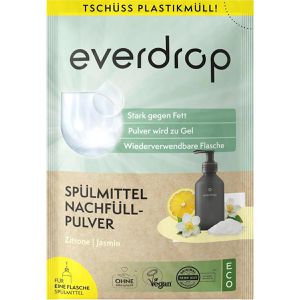Produktbild für Spülmittel everdrop Zitrone-Jasmin, mikroplastikfrei