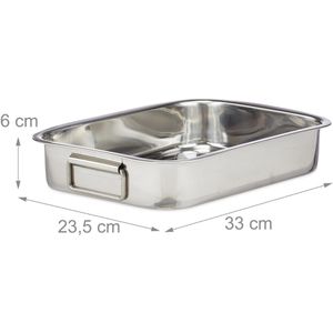 Produktbild für Bräter Relaxdays 10023739 M, aus Edelstahl