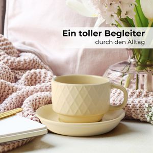 Produktbild für Espressotassen Miamio Palmanova Magma, rot / orange / beige
